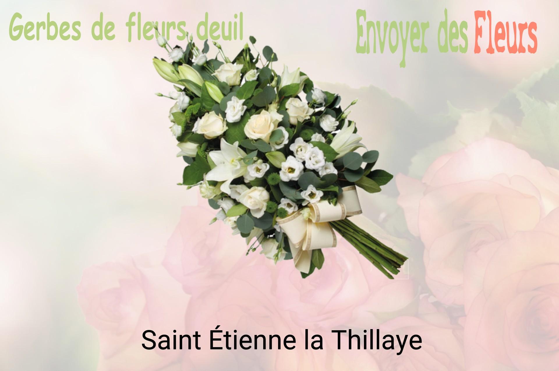 Gerbe de fleurs de deuil livrée à Saint-Étienne-la-Thillaye
